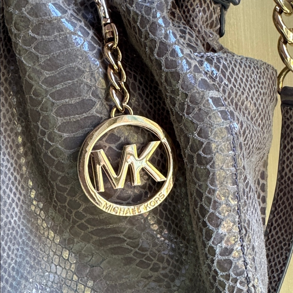 Michael Kors Python Convertible Snakeskin Embosse… - image 2